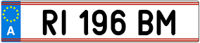 Trailer License Plate